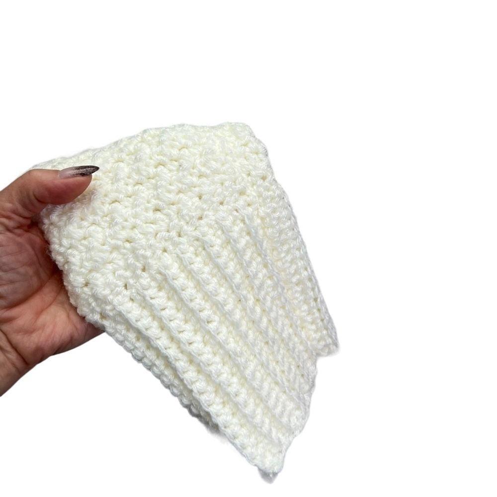 Handmade Handknit Medium Weight Pullover Acrylic Sweater L/XL - Picture 6 of 9